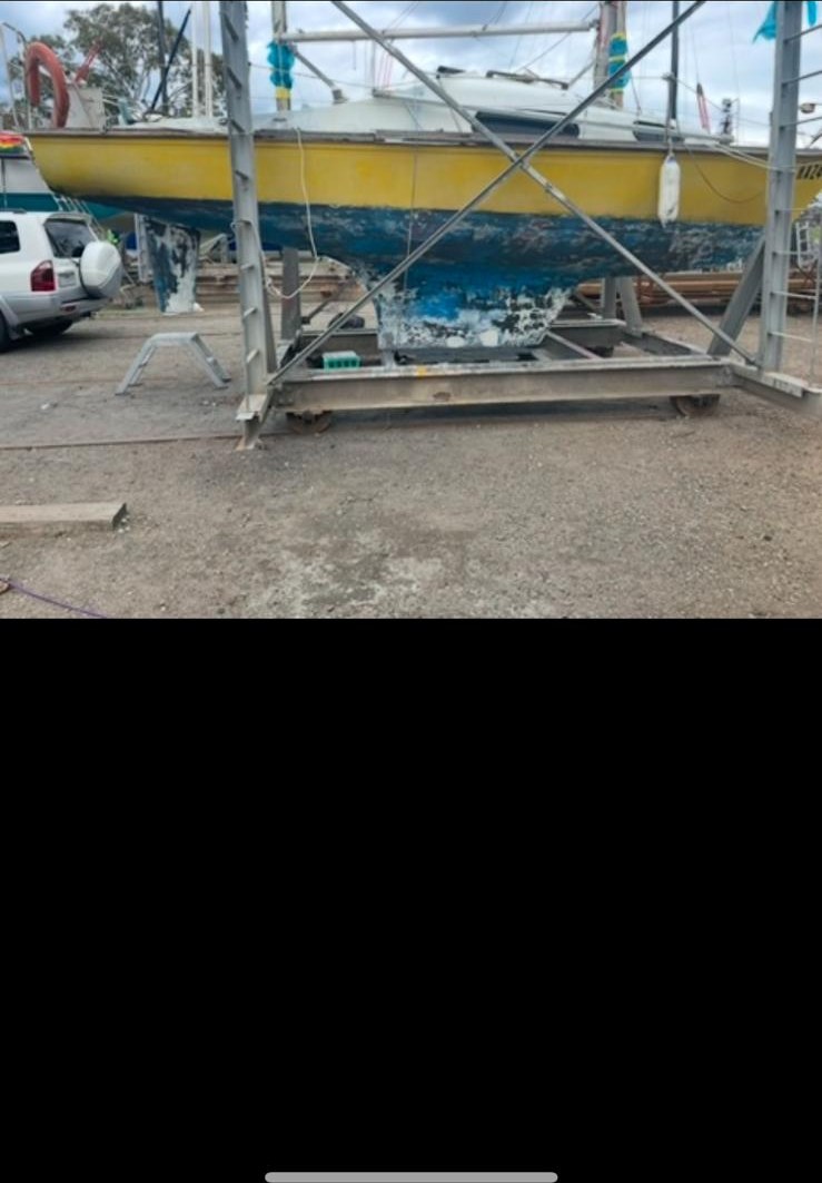 Marine hull before work