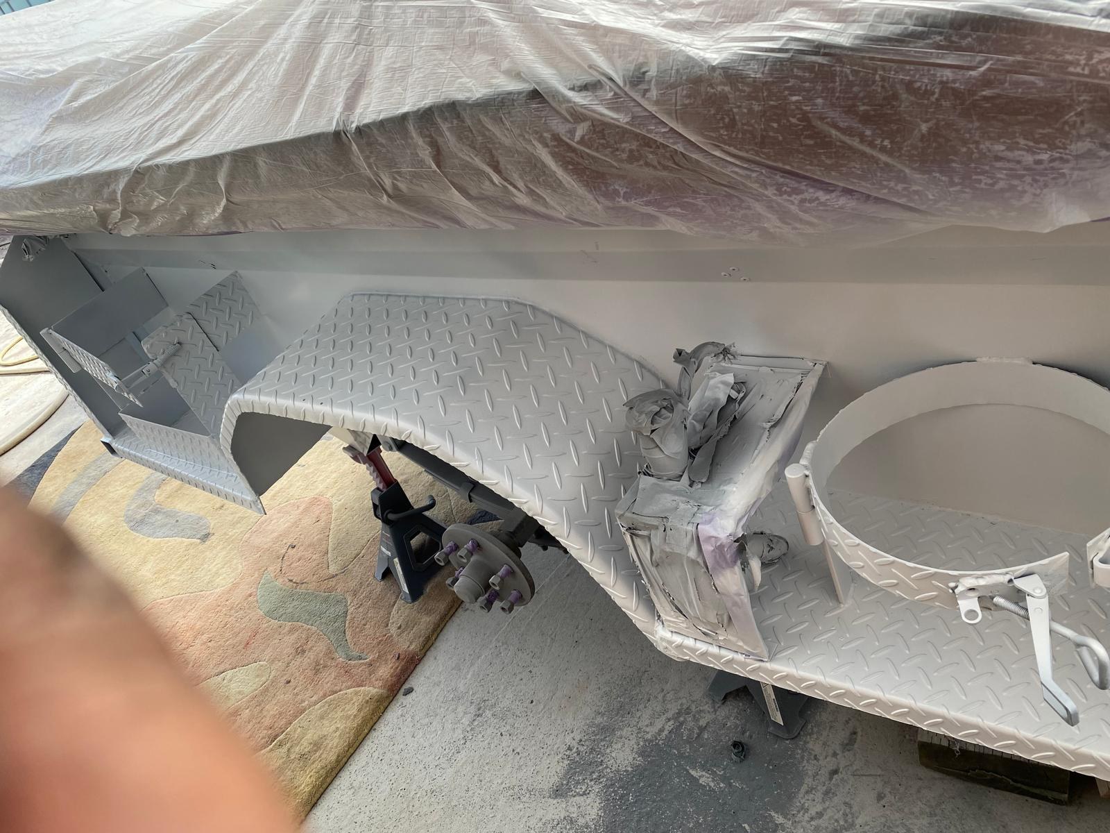 Trailer coating detail